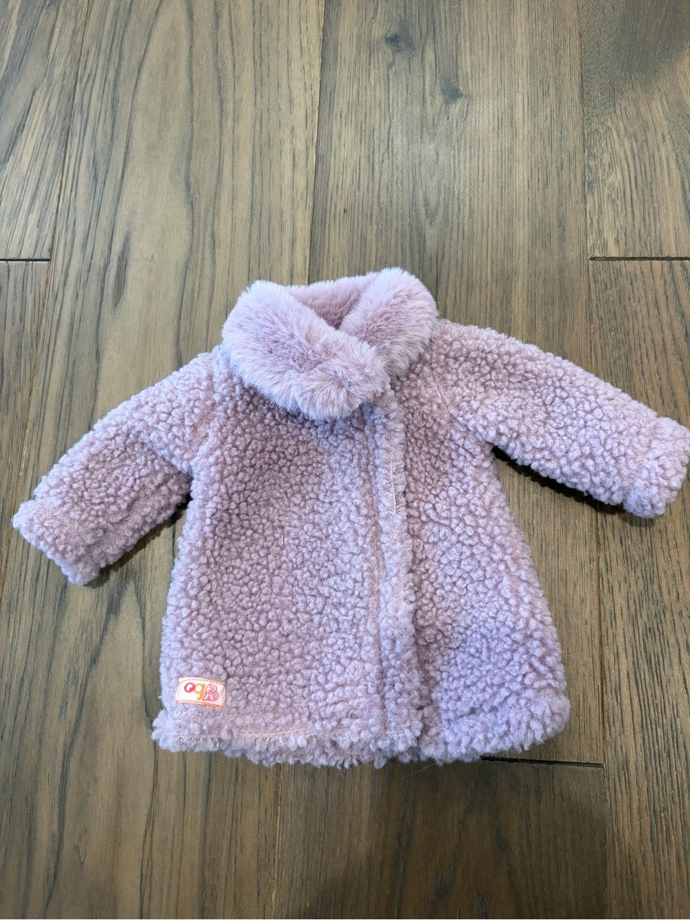 Our Generation 18" Doll Purple Faux Sherpa Fuzzy Coat Jacket